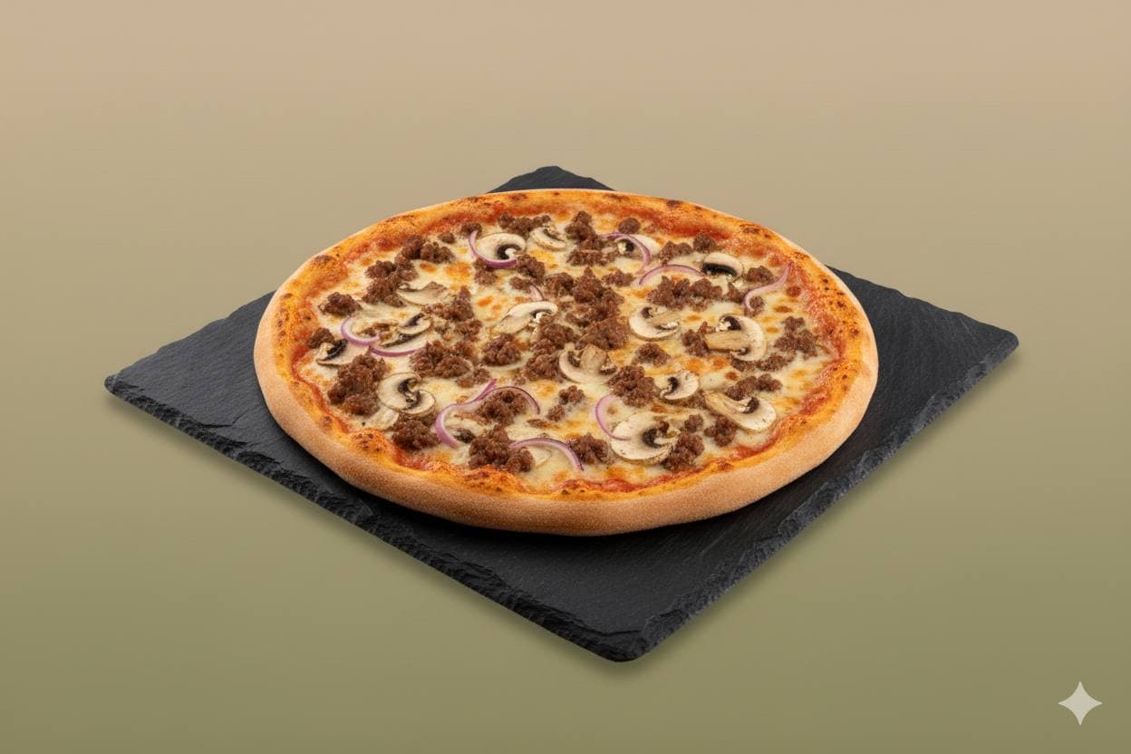 Pizza with Beef